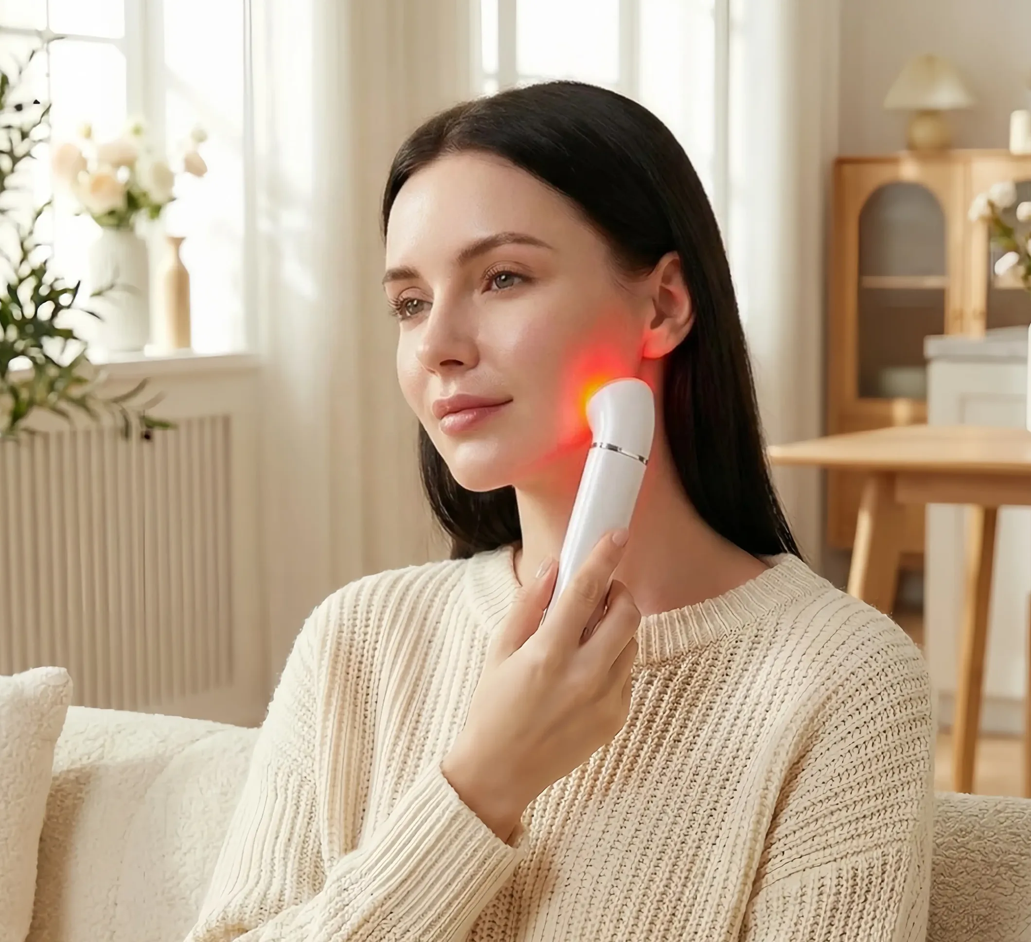 Unlock Radiant Skin at Home: The Glass Head Infrared LED Facial Beauty Device – Clone